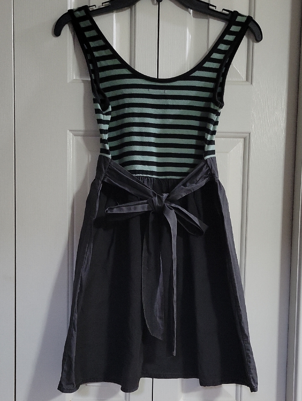 Kimchi Blue green & black striped tank dress - Picture 3 of 7